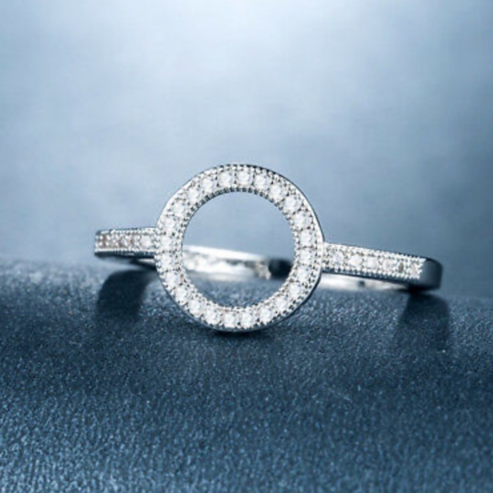 New Stamped 925 Silver Cocktail Ring